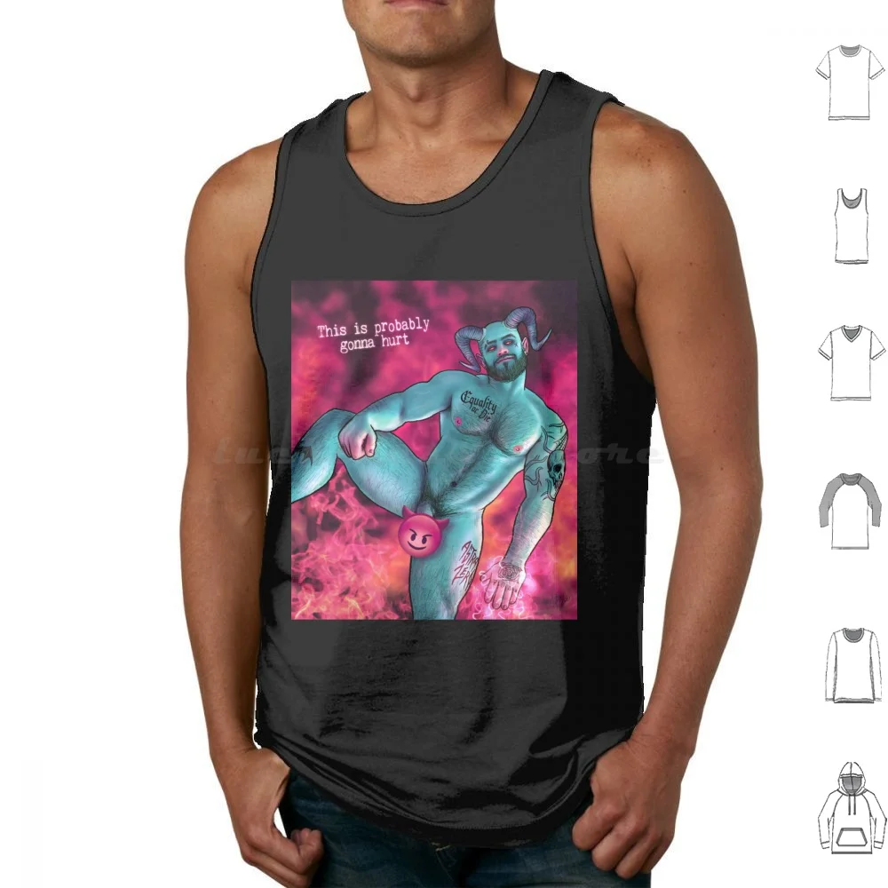 Gonna Hurt Tank Tops Print Cotton Monster Equality Queer Bear Pup Muscle Bear Comic Astra Zero Pride