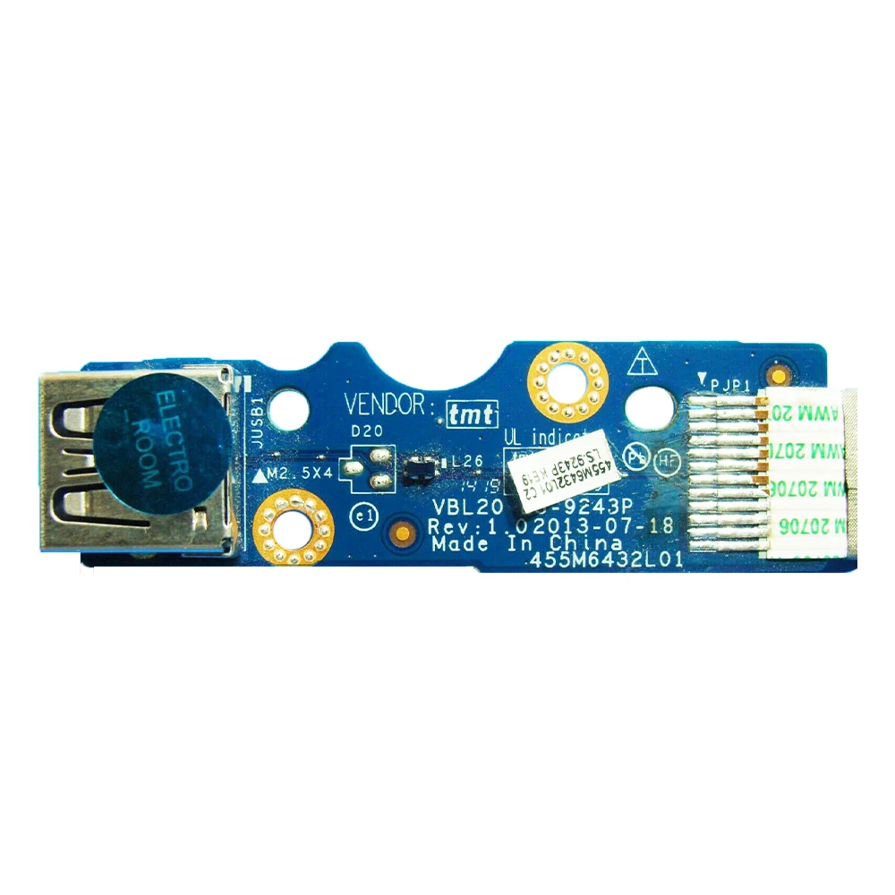 Original USB Interface Board for HP ZBOOK 15 ZBOOK 15 G2 USB Board with cable LS-9243P Tested OK