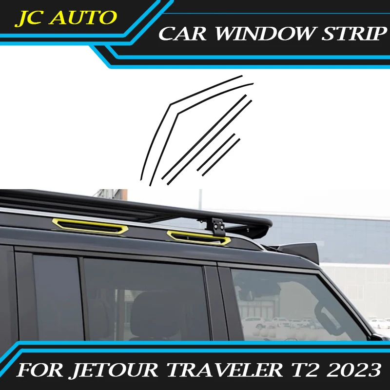 

Fit for JETOUR Traveler T2 2023 High Quality Window Strip Center Column Trim Car Exterior Modification Decorative Accessories