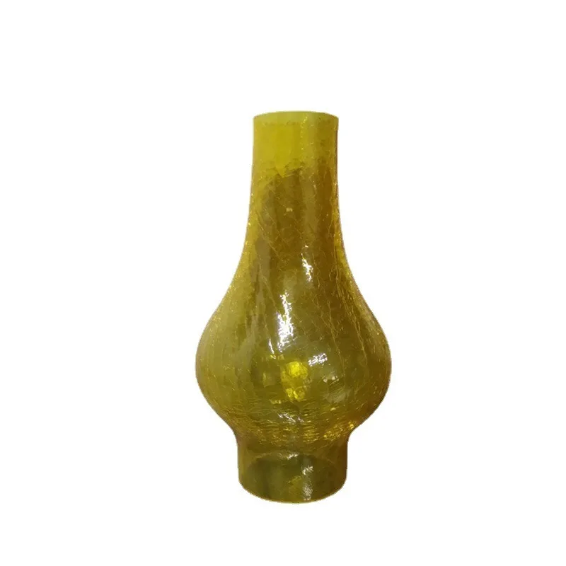 Frost/clear Glass Lampshade Cracked Retro Kero Sene Oil Lamp Hurricane Chimney Replacement,frosted Glass Chimney Lighting Shade