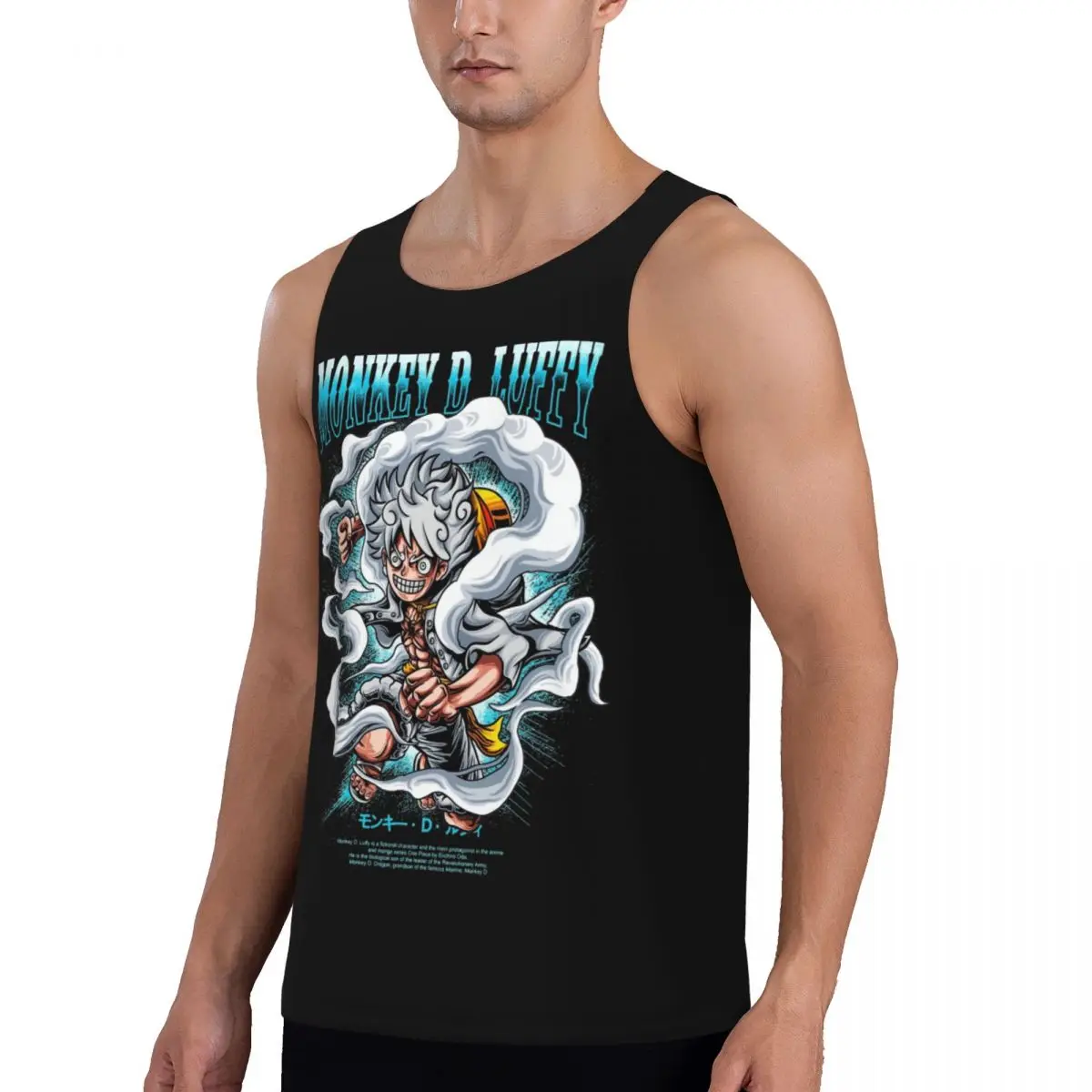 Quick Dry Luffy Sun God Gear 5 One Piece Exercise Tank Tops Joy Boy Sleeveless T-Shirt Bodybuilding Fitness Gym Compression Vest