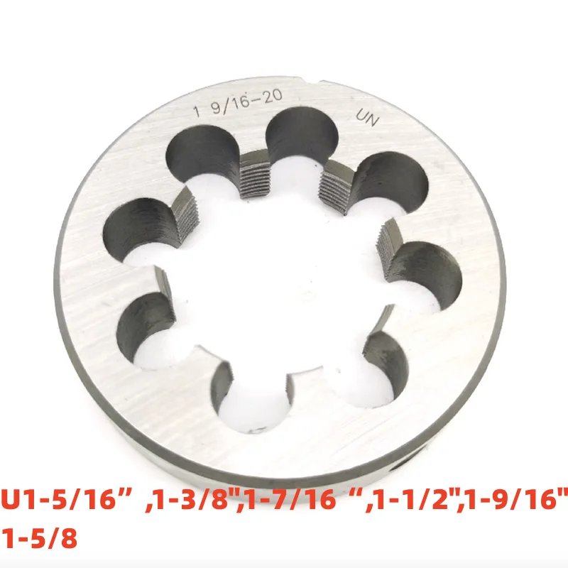 1PCS American Non-adjustable Round Die Alloy Steel UNF UNS UNEF U1-5/16”,1-3/8