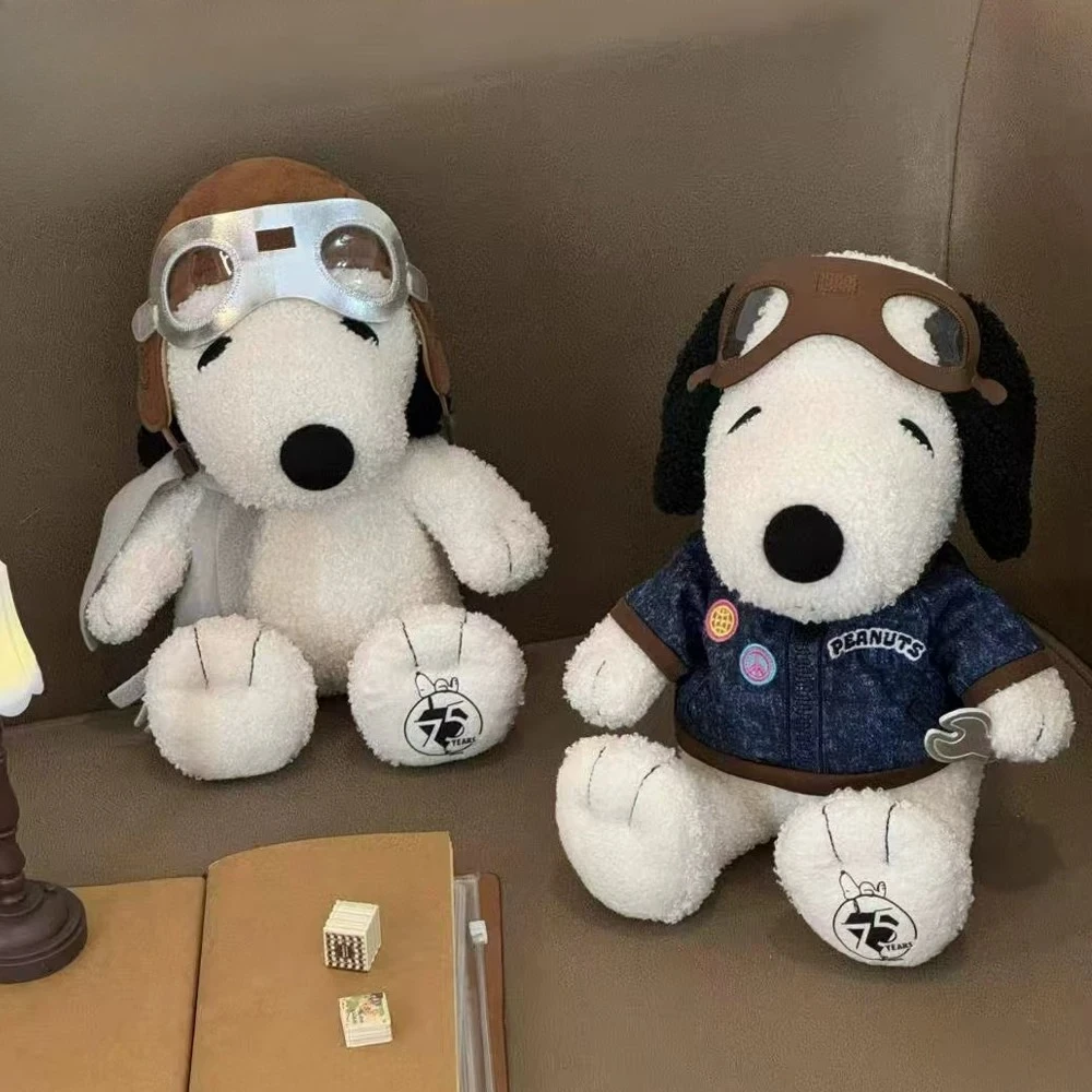 

Peanuts 75th Anniversary Snoopy Costume Series Plush Doll Cute Soft Stuffed Animal Toy Collectible Keychain Bag Charm Gift