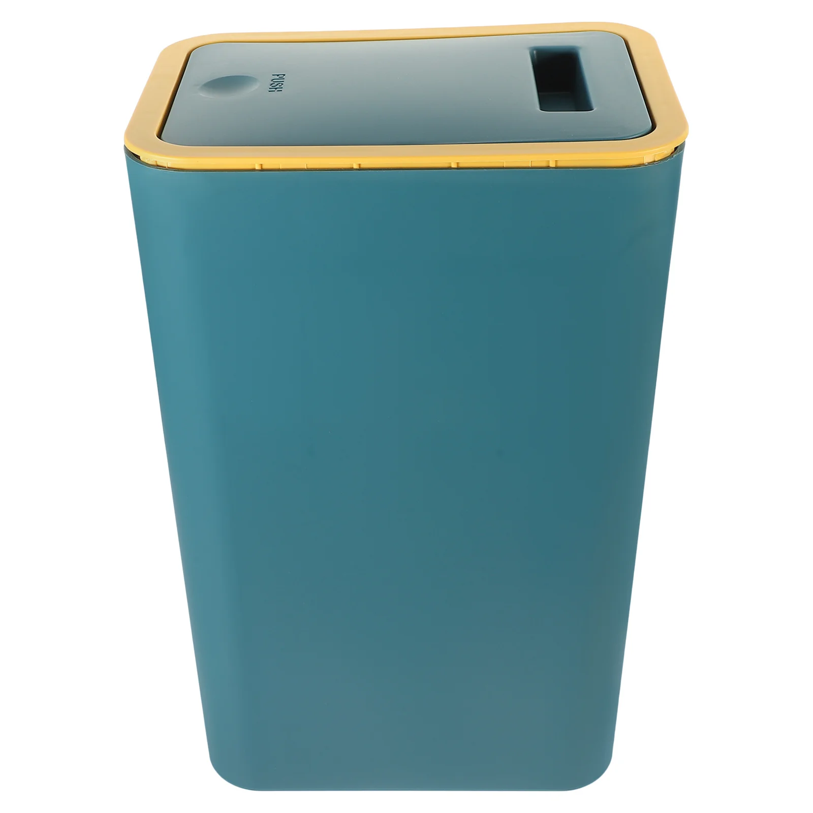 

1pc Type Trash Can Slim Trash Can With Lid Thickened Pp Slim Bathroom Bedroom Office Kitchen Waste Bin Container