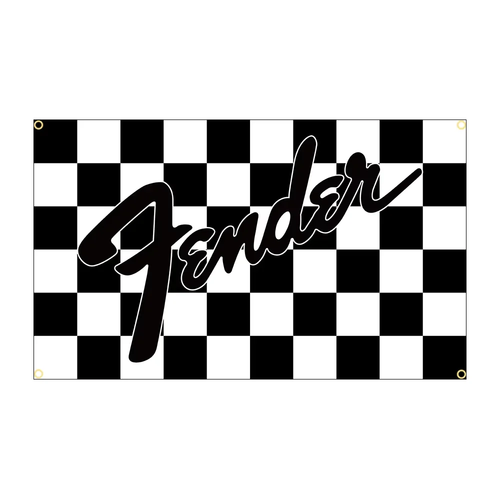 F-Fenders Guitar Band Flag 60x90cm 90x150cm Polyester Printed Guitar Banner Tapestry For Home Room Decor