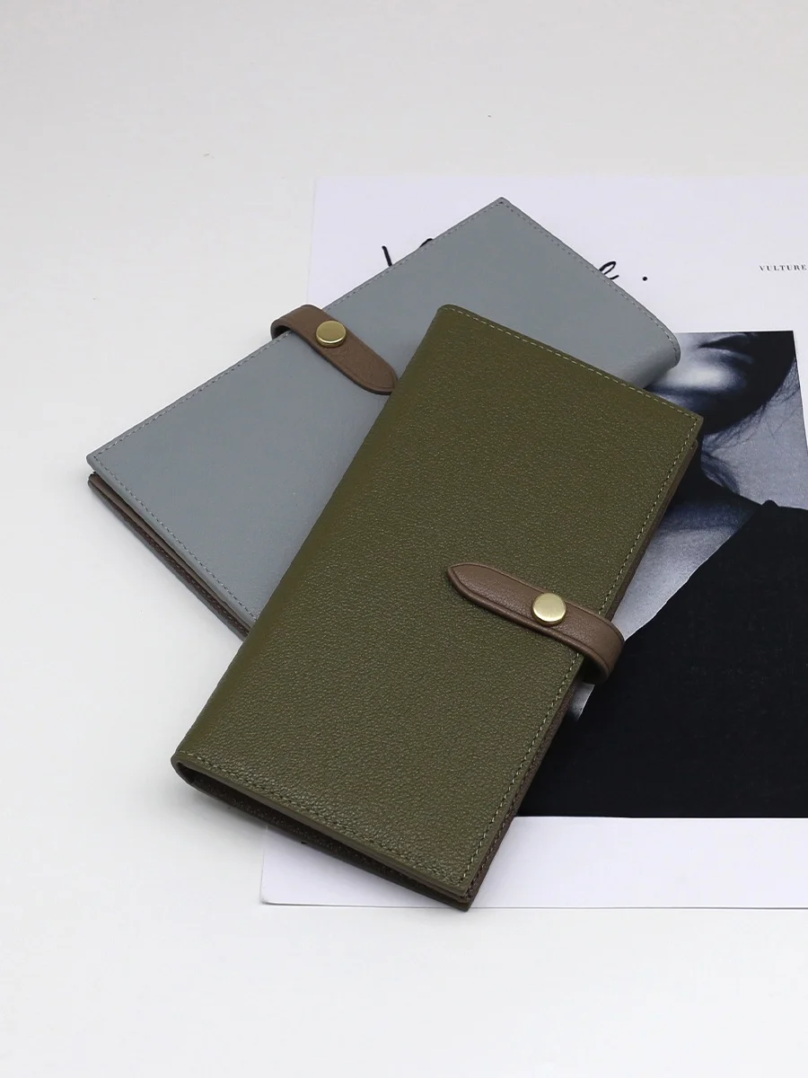 long-goat-leather-wallet-for-women-with-multiple-card-slots-coin-pocket-simple-clutch-bag-korean-japanese-style-contrast-color