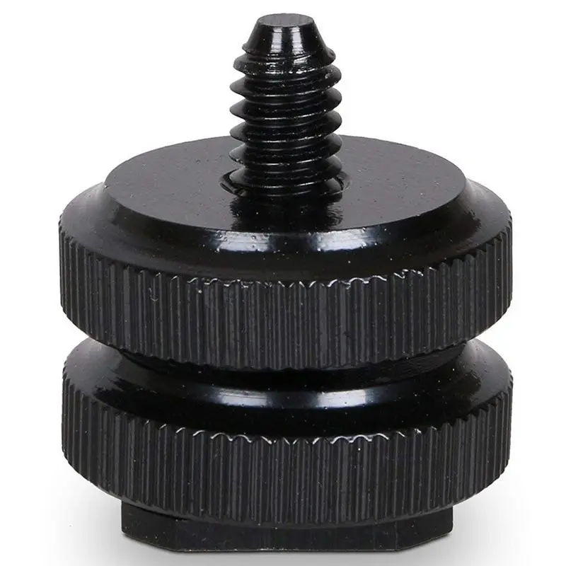 (NEW) Camera Hot Shoe Mount To 1/4Inch-20 Tripod Screw Adapter,Flash Shoe Mount For DSLR Camera Rig (Pack Of 4)