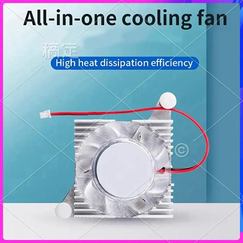 

AP-For Orange Pi5 Plus Spare Parts Accessories Aluminum Heat Sink Orange Pi5 Plus Motherboard Cooler With Fan All-In-One Heat Si