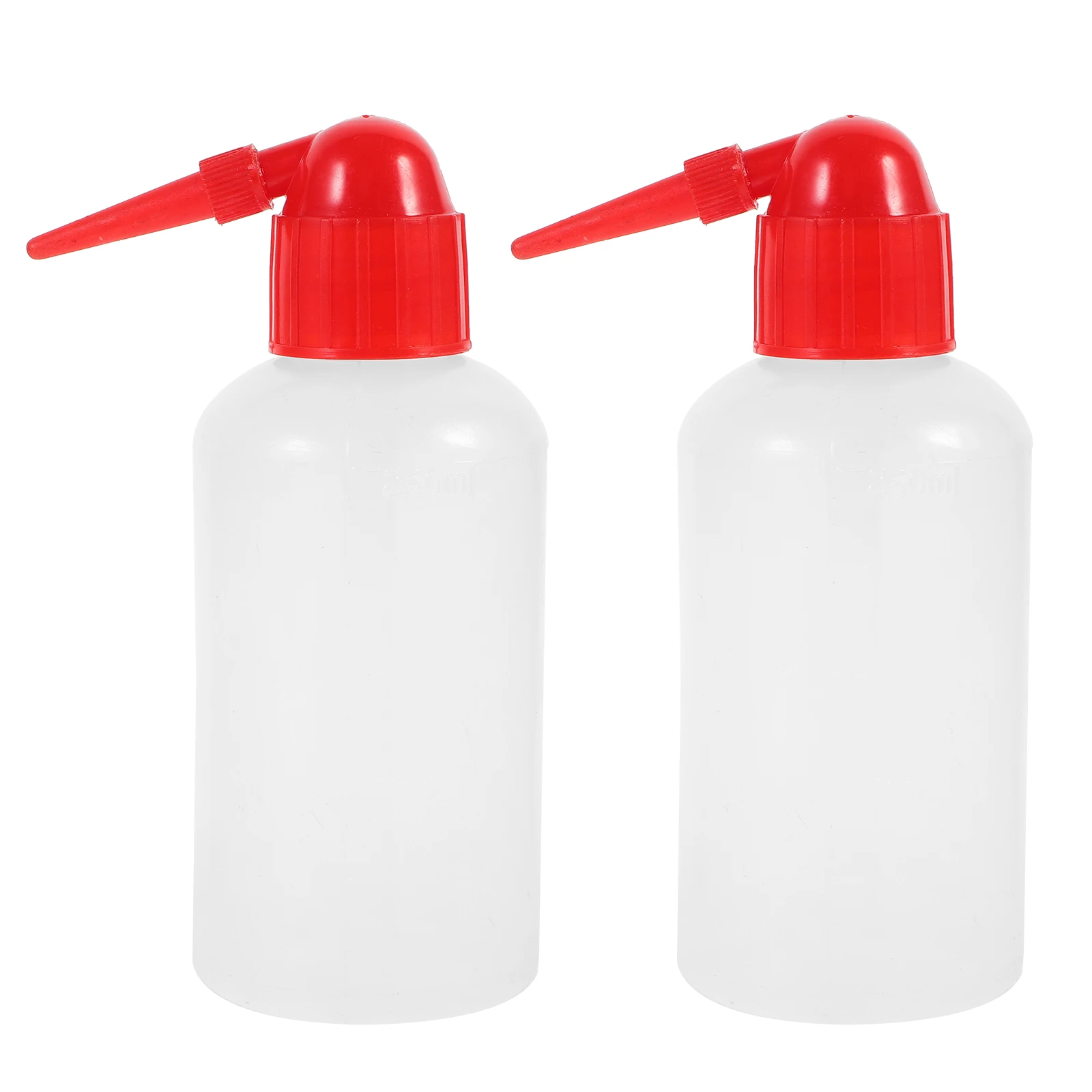 

2 Pcs Cleaning Bottle Storage Bottles for Liquid Applicator Dispensing Pointy Scale Washing Measuring Squeeze