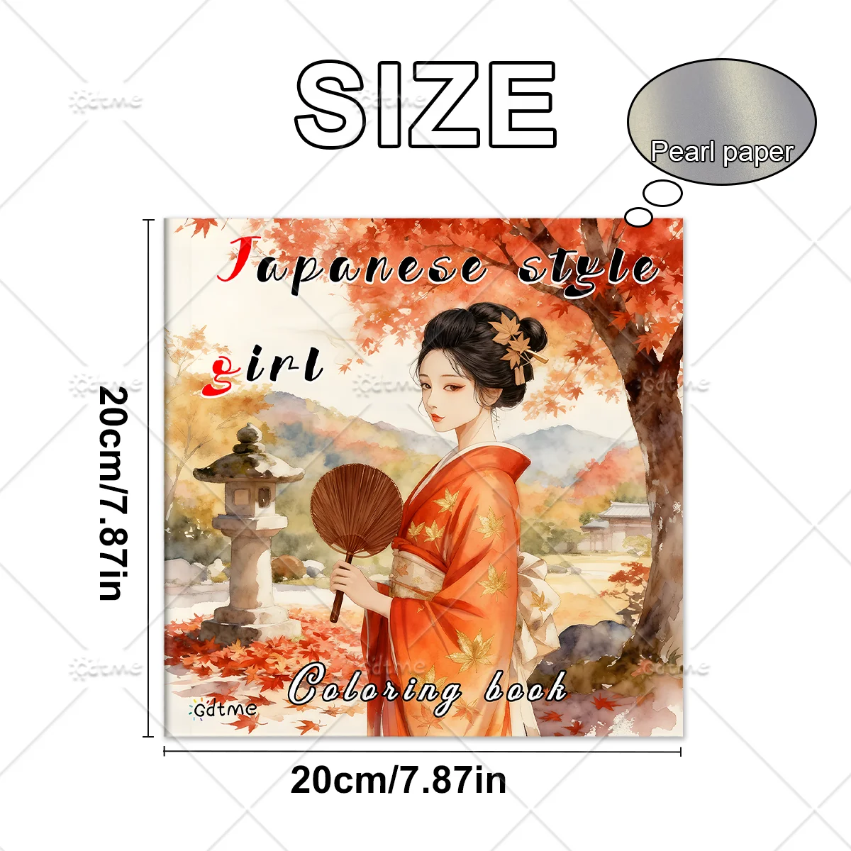 Malbuch im japanischen Stil für Erwachsene mit mutigen und einfachen Mustern – Niedliches Zeichenbuch, perfektes Geschenk für Partys und Geburtstage ﻿ – Detail 3
