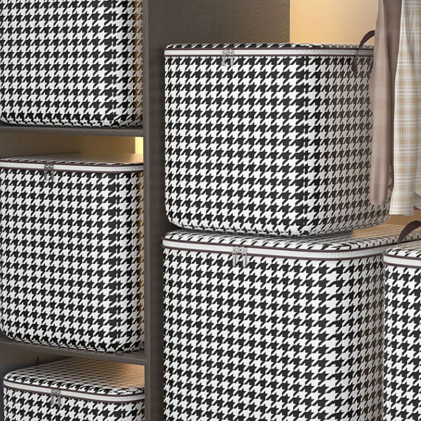 Sacos de armazenamento para colchas de grande capacidade, Colcha com alças portáteis, Organização de roupas e roupas, Inverno