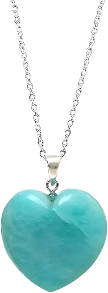 

Ожерелье с подвеской в ​​форме сердца Gempires Love Heart для женщин, посеребренная цепочка с регулируемой длиной 18 + 2 дюйма