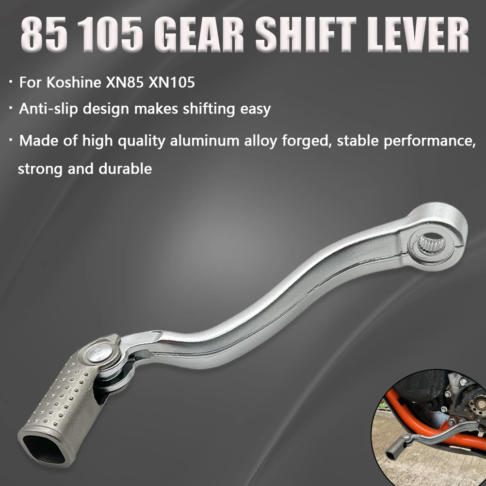 For Koshine 85cc 105cc Motorcycle Gear Shift Lever Shifter Forged Aluminum Pedal XN85 XN105 2-stroke Engine Motocross Dirt Bikes