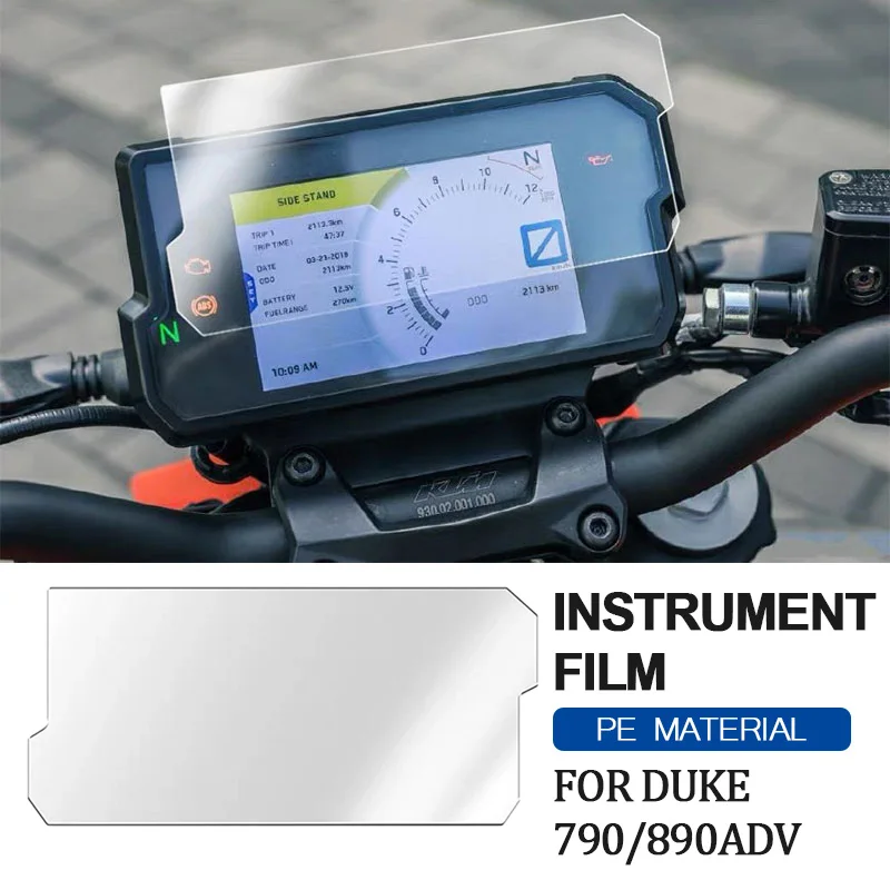 For KTM Duke 790adv 890adv 390 125 Instrument Film 790 890 Motorcycle Cluster Scratch Protection Film Dashboard Screen Sticker