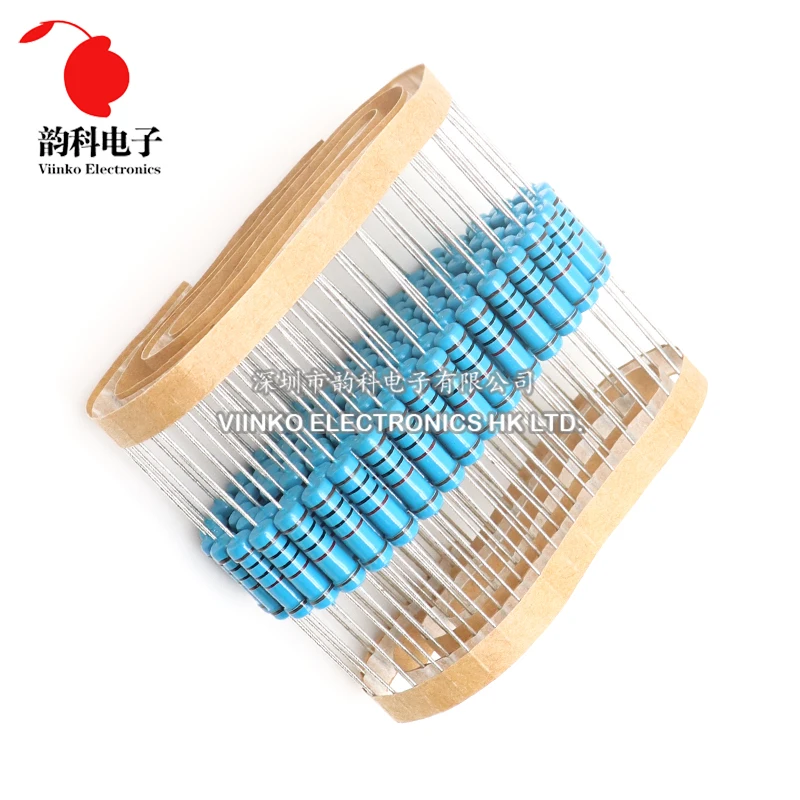 20pcs 2W Metal Film Resistor 1% 0R - 2.2M 2.2 10 100 120 150 220 270 330 390 470 1K 2.2K 4.7K 10K 15K 22K 47K 100K 470K 1M ohm