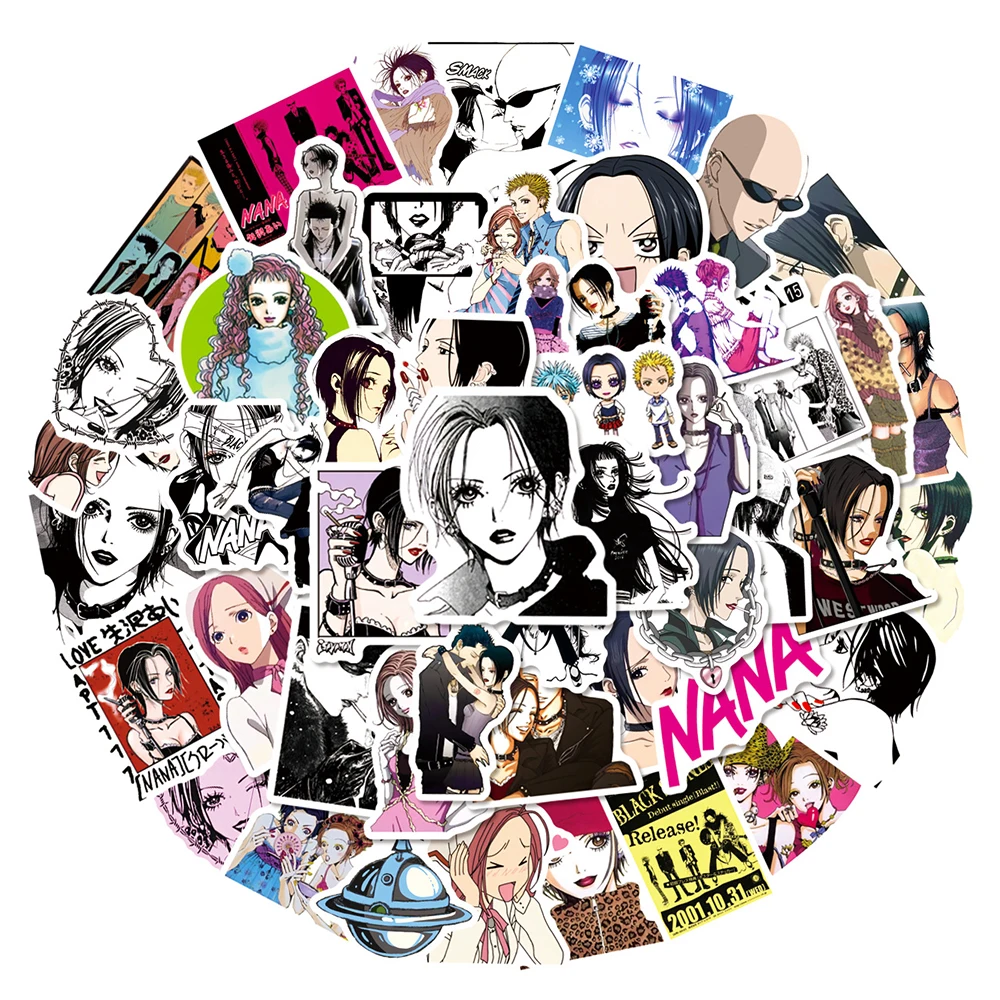 

10/30/50pcs Classic Anime NANA Stickers Oosaki Nana Cartoon Sticker Motorcycle Suitcase Luggage Car Bike Cool Decal for Kid Gift