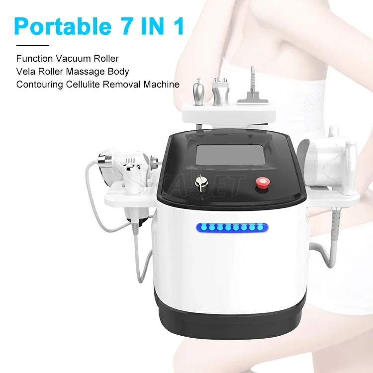 Portable 7 In 1 Vela Vacuum Massage Body Shaping Contouring Cellulite Removal Slimming  Machine