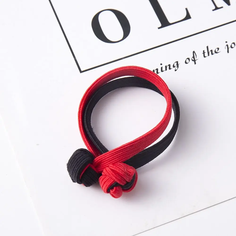 

Girls Elastic Chinese Knot Head Rope Versatile Fashion Rubber Bands Tie High Horsetail Elastic Band Hair Accessories