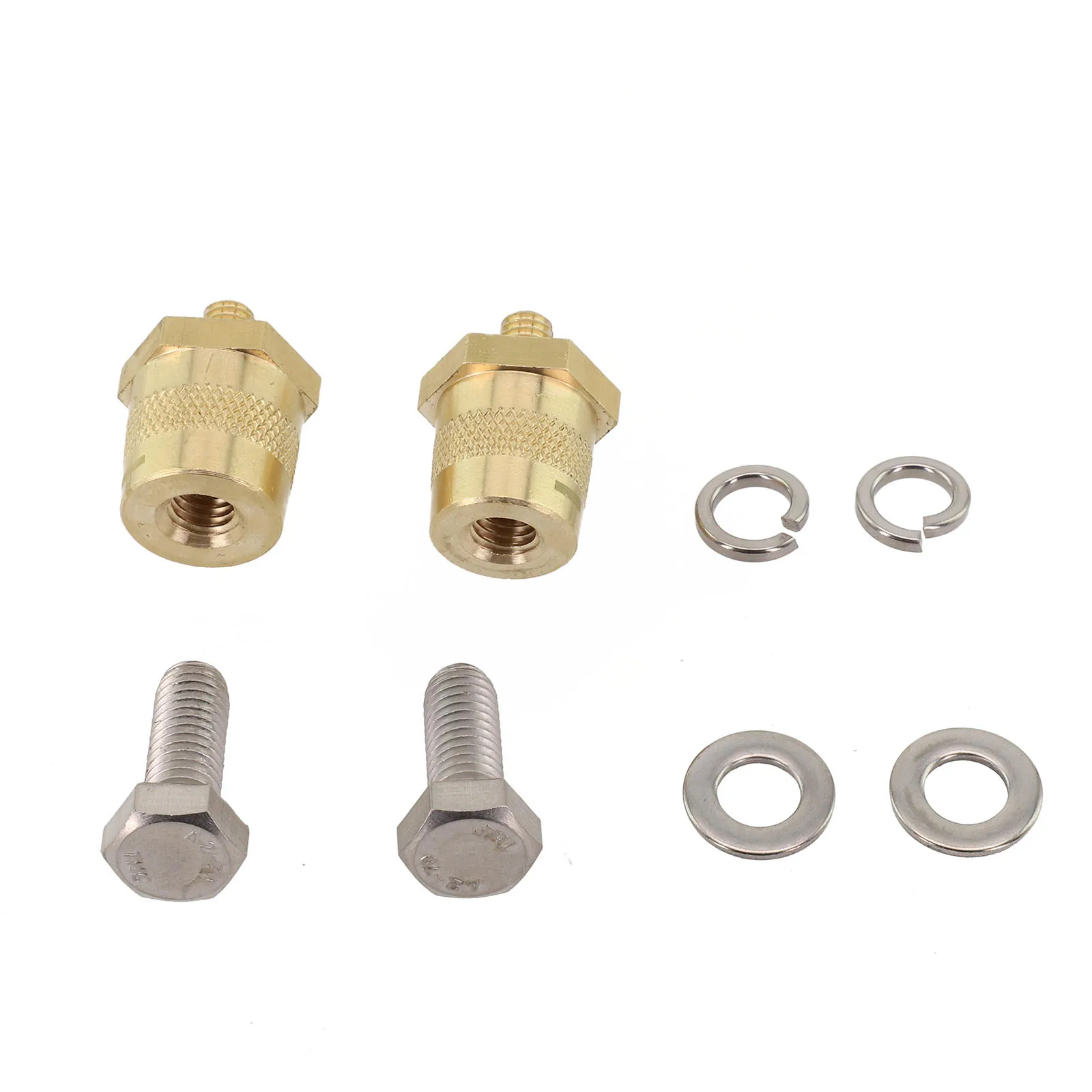 Brass Car Battery Connector with For M6 Thread Adapter and 2 Screws for Replacement and Repair of Battery Poles in Vehicles