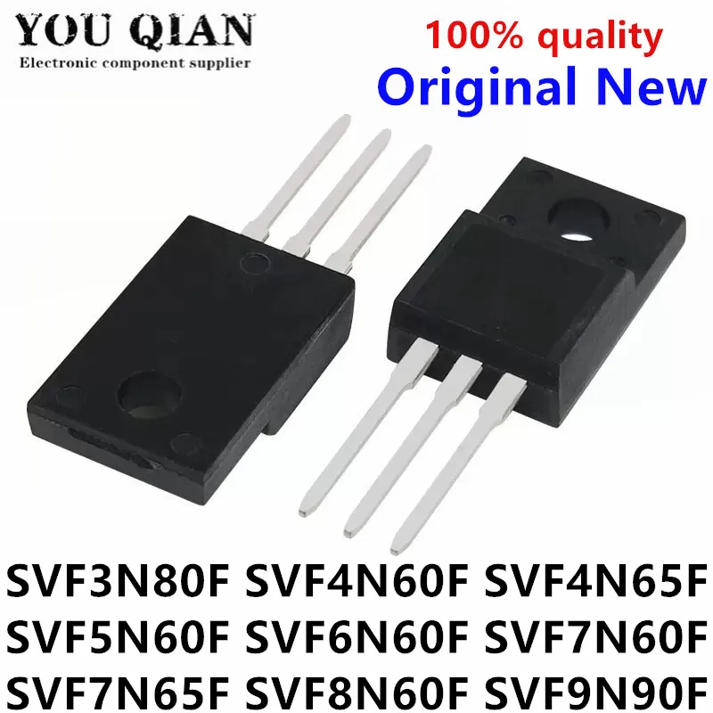 5pcs SVF3N80F SVF4N60F SVF4N65F TO220F SVF4N65 SVF5N60F SVF6N60F SVF7N60F SVF7N65F SVF8N60F SVF9N90F SVF10N60F TO-220F MOSFET