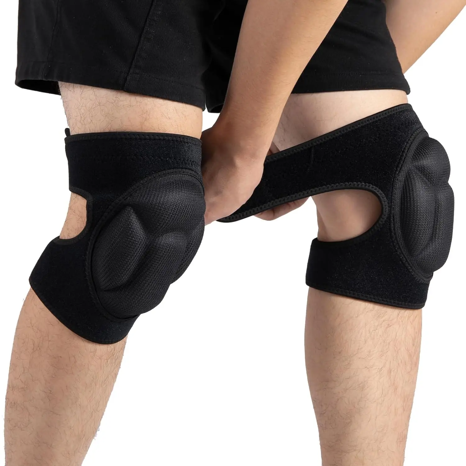 Knee Pads for Gardening Volleyball Collision Knee Protector Sleeve EVA Sponge Thick Padded Kneepads Cleaning Kneeling Works