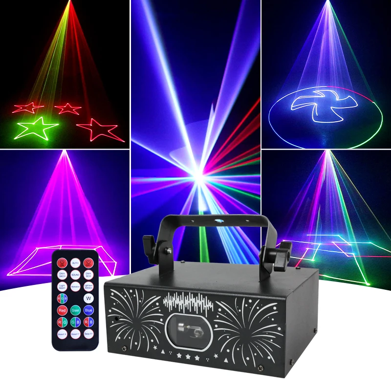 Imagem -05 - Dmx Disco Laser Beam com Full Color 3d Iluminação de Palco Animal Grande Lighting Árvore de Natal Ano Novo dj Bar Ktv Festa Led Full Color