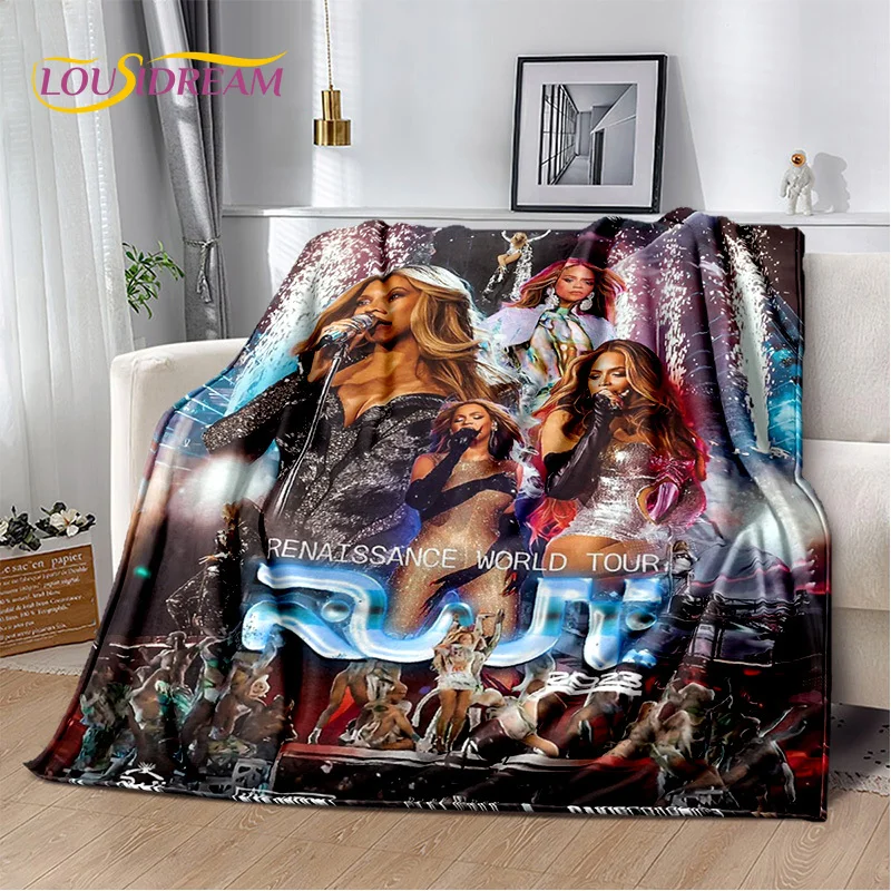 3D Latest Beyonce Giselle Knowles Soft Plush Blanket,Flannel Blanket Throw Blanket for Living Room Bedroom Bed Sofa Picnic Cover