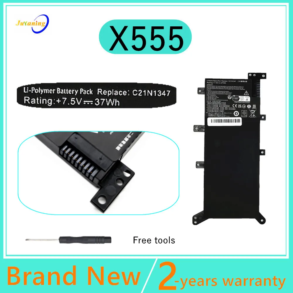 

X555 Laptop Battery For ASUS C21N1347 F555L X555LA A555 X555LD A555L F554 F554L F555 Y583 K555 Y583L K555LD R556 R556L VM510