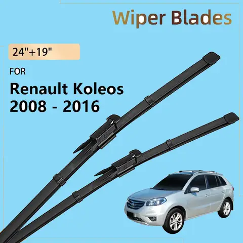 Renault Koleos Samsung QM5 2008 - 2016 2012 2011 HY 액세서리 천연 고무 전면 와이퍼 블레이드 앞 유리 창 브러쉬
