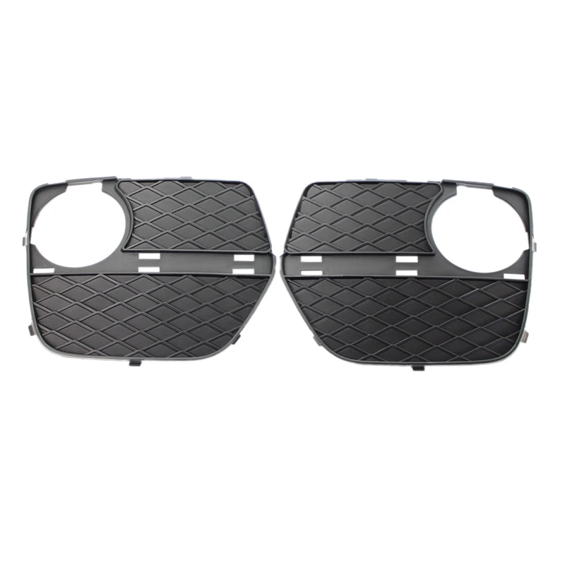 1Pair Front Bumper Fog Lights Cover Fog Lamp Grilles For BMW X6 E71 2012-2014 51117312605 51117312606