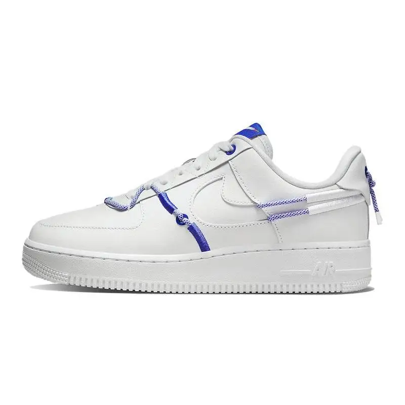 NIKE Nike Air Force 1ต่ำ '07 LX รองเท้าผ้าใบสีขาวสีส้มสีฟ้ารองเท้า DH4408-100