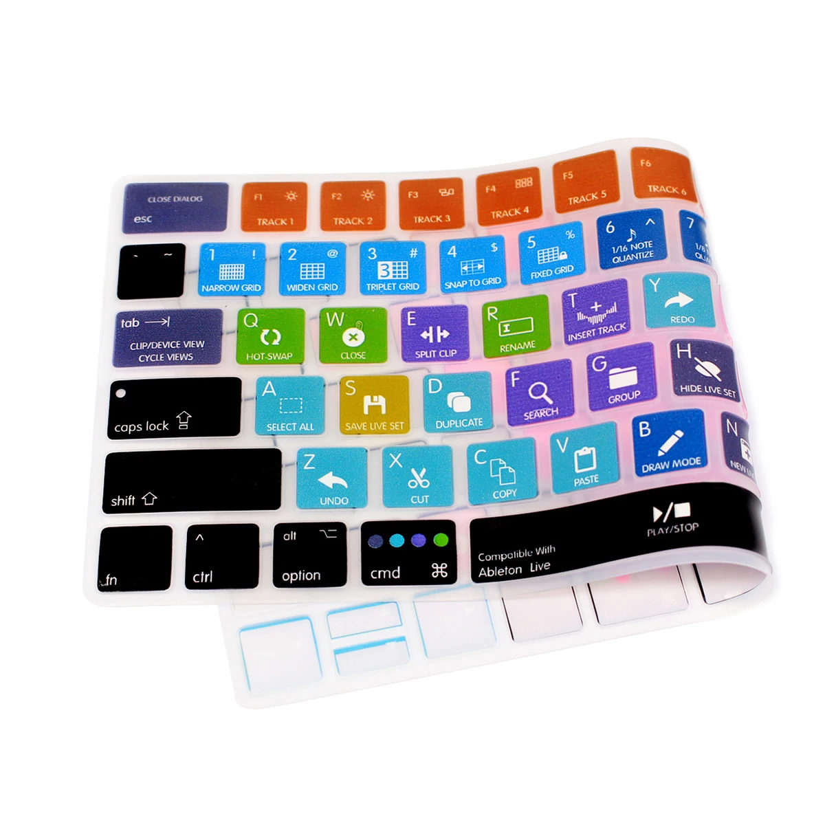 HRH Ableton Live Functional Hotkeys Shortcuts Silicone Keyboard Cover  US Version For Apple Magic MLA22B/A