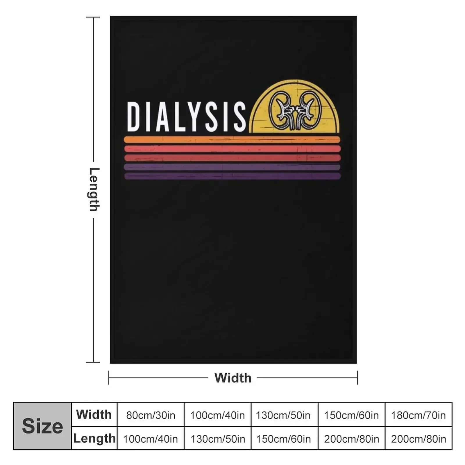 Dialysis for Dialysis Patient Dialysis Technician Throw Blanket Heavy Soft Plush Plaid Comforter Kid'S Blankets