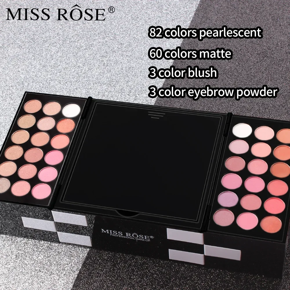 MISS ROSE Makeup for Women Full Kit All in One Makeup Gift Sets Eye Shadow Powder Eyebrow Lipstick Concealer Blush Brush Palette