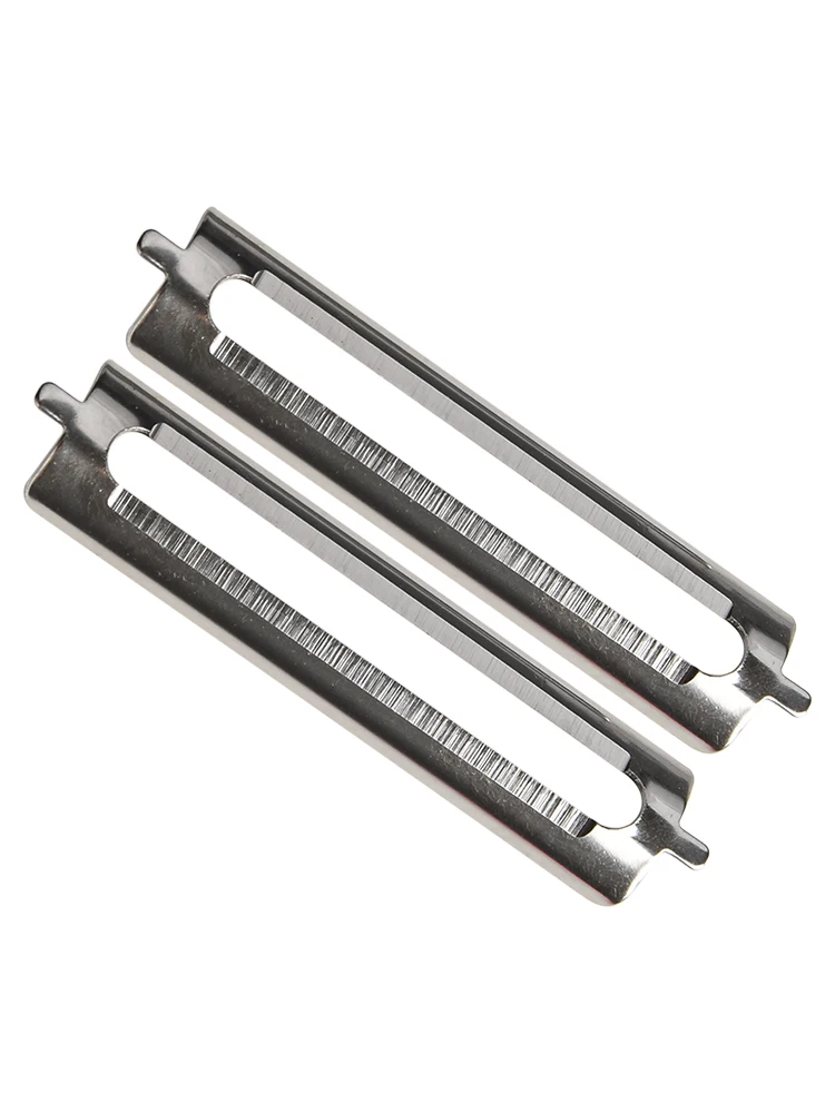 2 шт. одностороннее плоское лезвие из нержавеющей стали, многофункциональное лезвие для очистки, 55 мм, кухонные инструменты для очистки, замена