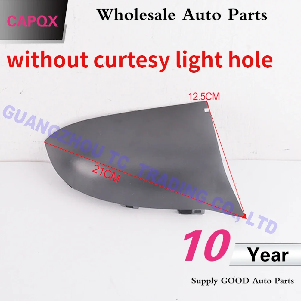 CAPQX second-hand Rearview Mirror Cover Side Rear View Mirror Cap For Qashqai J11 X-Trail T32 Murano Rogue Pathfinder 2014-2020