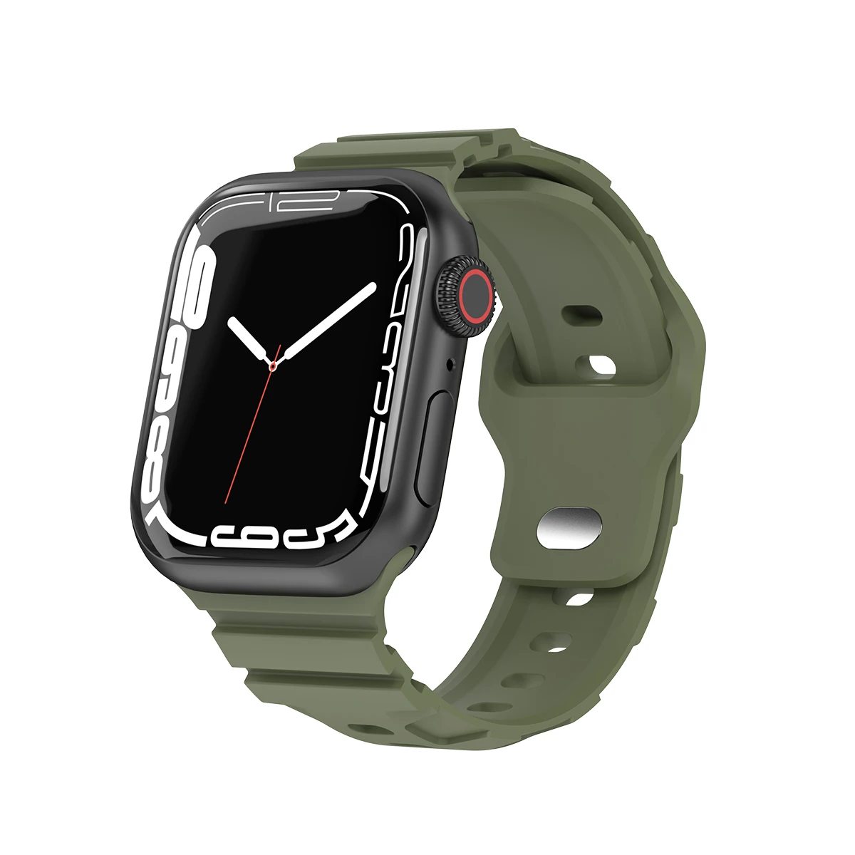 Silicone Band for Apple Watch Band Ultra 2 49mm Series 10 46mm 42mm 45mm 41mm 40mm 44mm Sport Strap for IWatch 9 8 7 6 SE 5 4 3