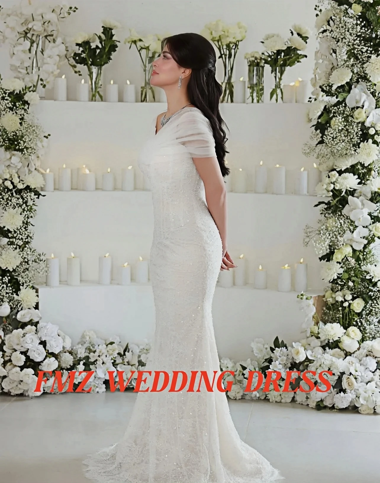 Индивидуальное свадебное платье с вырезом в форме сердца и открытыми плечами без рукавов, платье русалки, свадебное платье, платье для женщин, robe de mariee