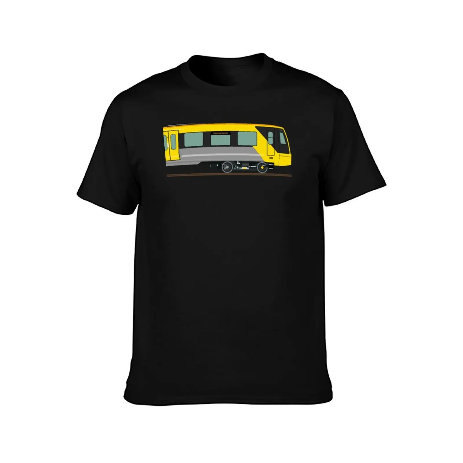 Merseyrail Class 777 profile T-Shirt Summer Casual Cotton Tee Oversized Streetwear Tops Vintage Graphic Print 100% Cotton