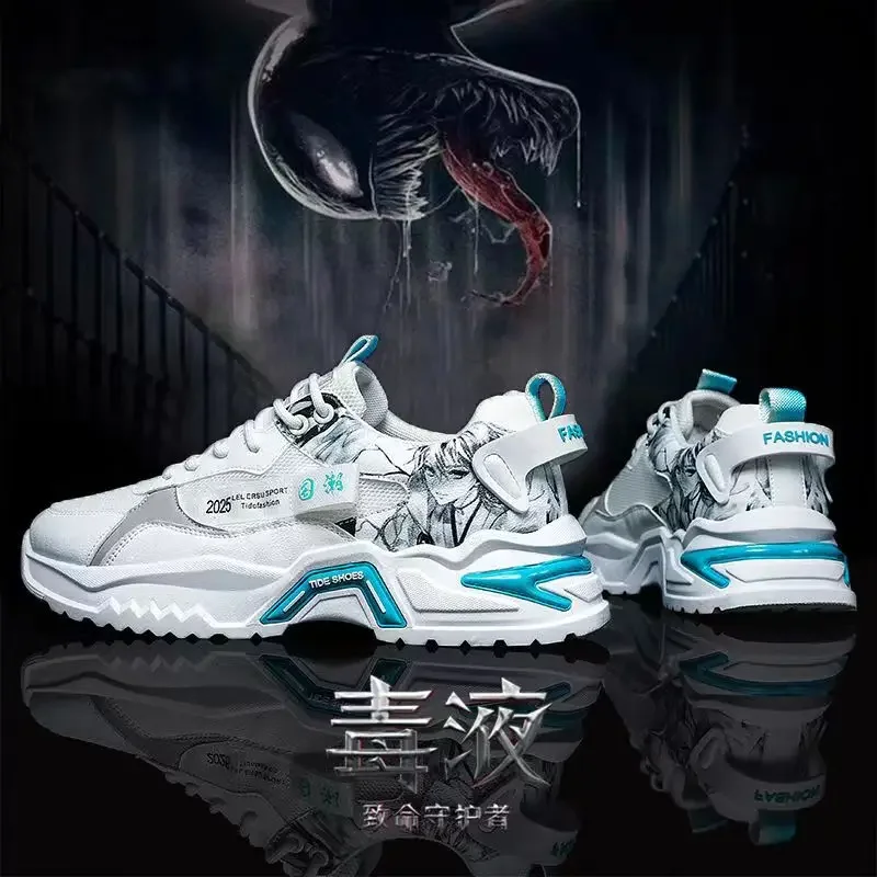 موضة أحذية رياضية من الجلد عدم الانزلاق منصة منخفضة أحذية رياضية الأزواج في الهواء الطلق أحذية رجالي عادية تشغيل أحذية رياضية Zapatillas Mujer