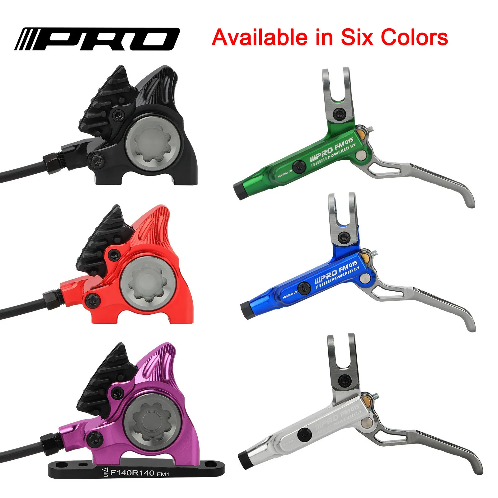 IIIPRO 2 Piston Road Bike Flat Mount Brake Caliper FM015 Oil Pressure 140/160mm Front Rear Brake Bicycle Hydraulic Disc Brake