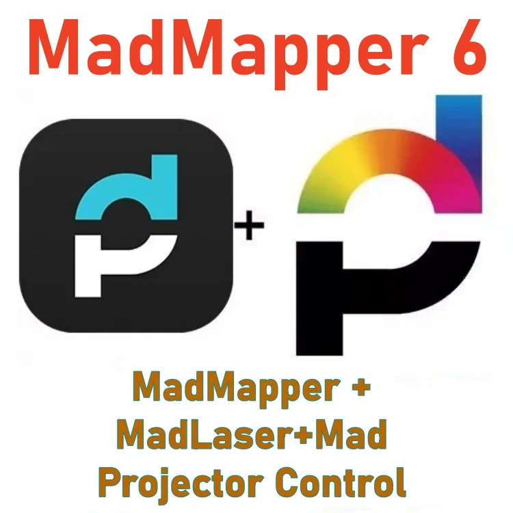 

MadMapper 6 with MadLaser Software for LED Stage Lighting Windows Or MAC