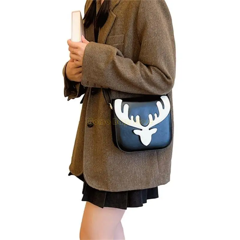 X90D Versatile borsa a tracolla in PU con tracolla natalizia in PU per donna