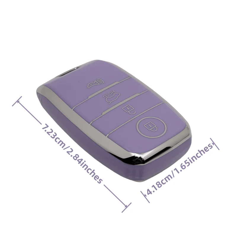 Key Fob Cover for Kia Forte Koup Niro Optima Rio Sorento Soul Sportage Keychain Lanyard