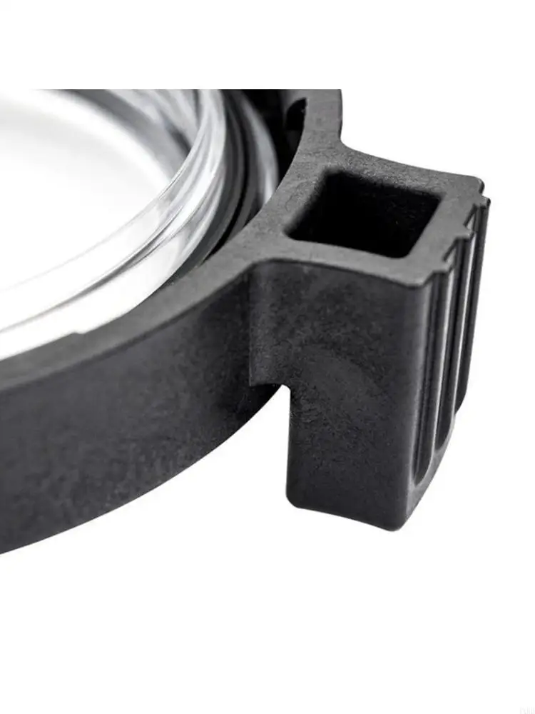 Service Pump Lid Replacement with Black Plastic Frame, Clear Center Cover, Approx 32 x 29 x 11 for Pool Service Use and Routine