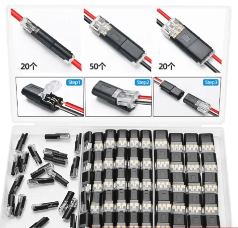 D1 D2 D3 Schnellverbinder Lötfreie Steckkabelklemmen Set Auto LED Audio Schnellelektrische Verbindungsblock-Kit – Detail 4