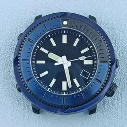 45mm watch case Fit NH35/36 Movement Sapphire Glass 316L Stainless steel NH35 Case 5bar waterproof luminous watch accessories