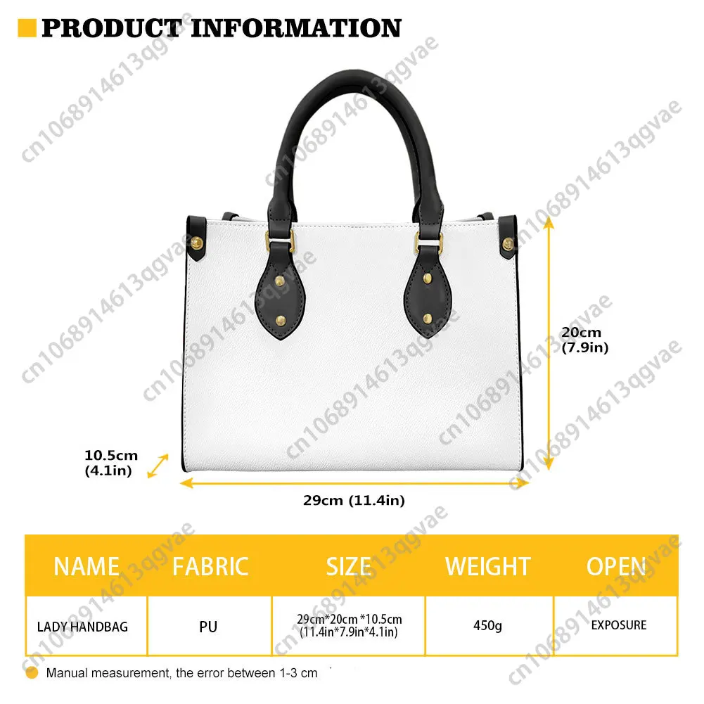 Green Day Punk Rock Band Tote Bag Purse Womens Mens Personalized Text Image PU Leather Handbag Business Shopping Gift Bags