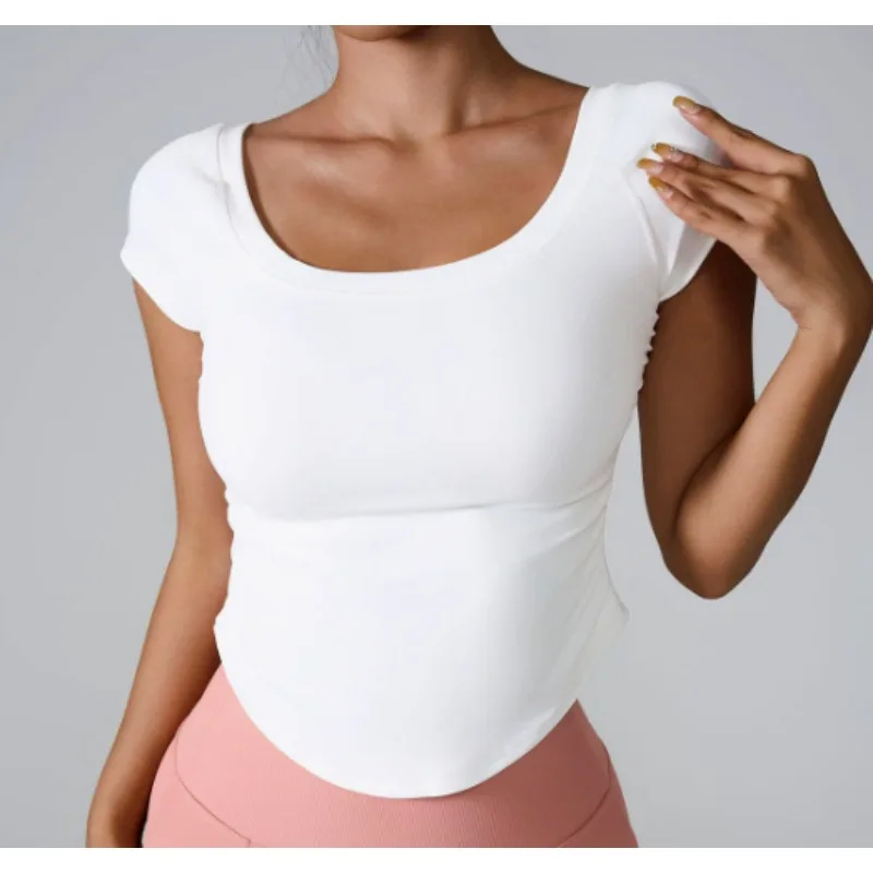 

Белые рубашки для йоги для женщин, блузка с длинными рукавами, большие размеры, спортивный топ для тренажерного зала и фитнеса, футболка для бега для девочек, тренировочная рубашка
