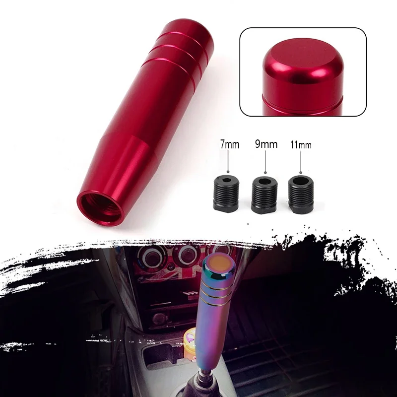 Manual Universal Car Gear Shift Knob Alumínio 6 Color Stick Transmissão manual Gearstick Lever Shifter Knob Acessórios do carro